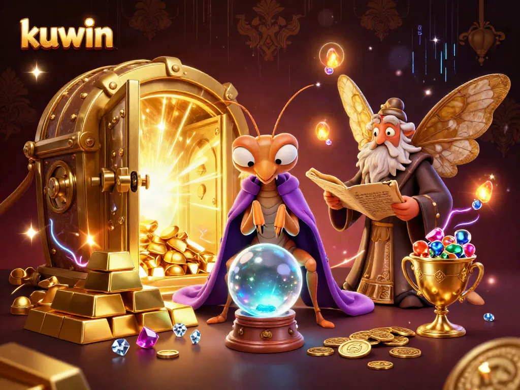 Engage with kuwin's dynamic casino world through captivating characters and treasures.