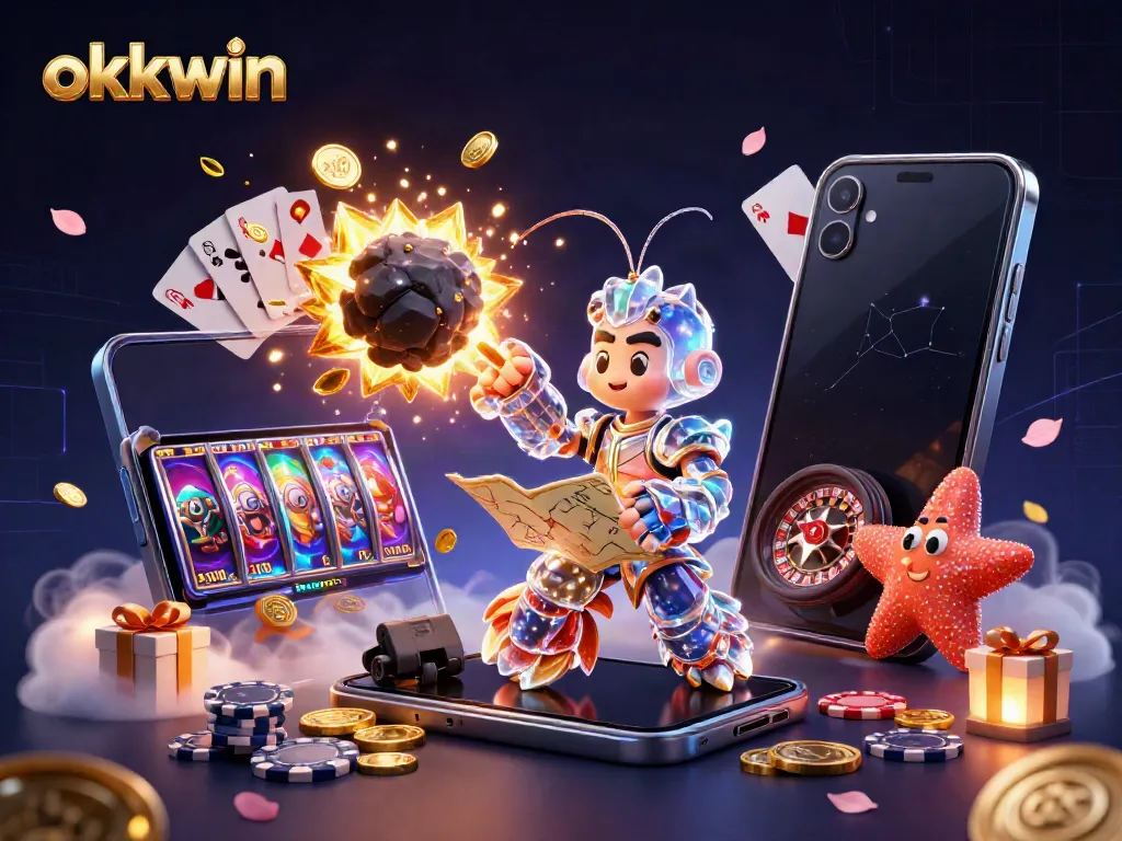 Engage in captivating gameplay with okkwin as the mantis shrimp battles through an asteroid shower of gems.